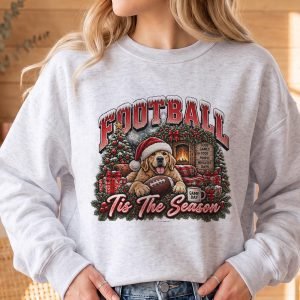 Holiday Retro Graphic 01 GAME DAY,FOOTBALL FAN,HALLOWEEN,CHRISTMAS - Vintage Football Crewneck Sweatshirt | Gildan 18000