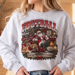 Holiday Retro Graphic 03 GAME DAY,FOOTBALL FAN,HALLOWEEN,CHRISTMAS - Vintage Football Crewneck Sweatshirt | Gildan 18000
