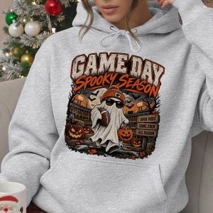 Holiday Retro Graphic 07 GAME DAY,FOOTBALL FAN,HALLOWEEN,CHRISTMAS - Vintage Football Pullover Hoodie | Gildan 18500