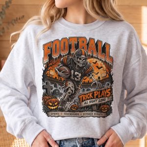 Holiday Retro Graphic 08 GAME DAY,FOOTBALL FAN,HALLOWEEN,CHRISTMAS - Vintage Football Crewneck Sweatshirt | Gildan 18000