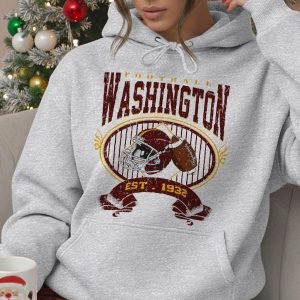 Washington FOOTBALL FAN,GAME DAY, VINTAGE,GRAPHIC RETRO 90S - Vintage Football Pullover Hoodie | Gildan 18500